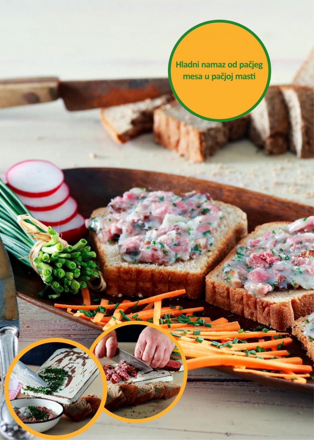 Hladni namaz od pačjih prsa u pačjoj masti